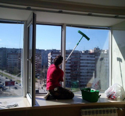 Мытье окон в однокомнатной квартире Кубинка